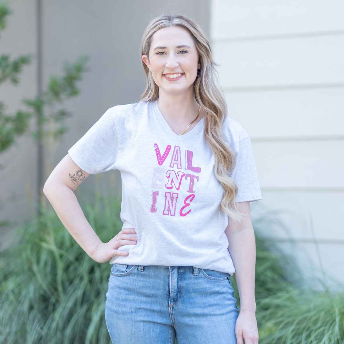 Valentines V-Neck Shirt