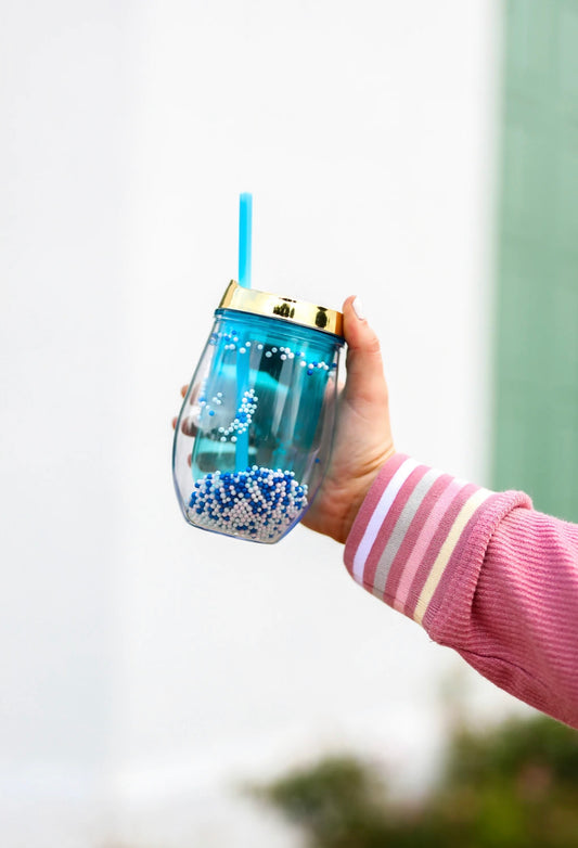 Pom Pom Wine Tumbler