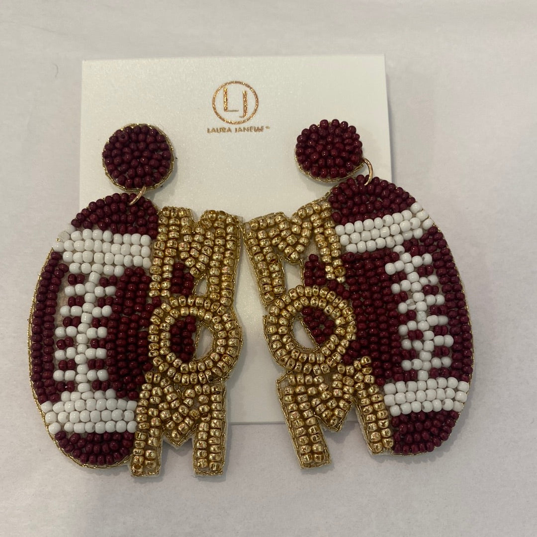 Laura Janelle Football Mom Earring