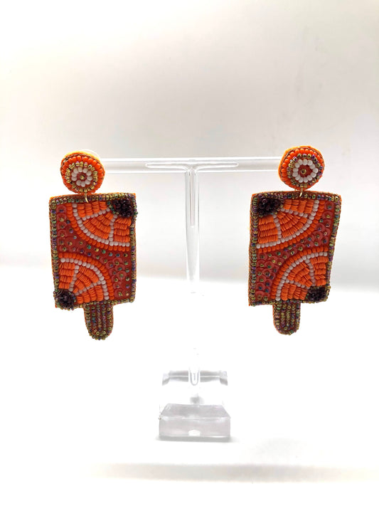 Orange Creamsicle Earrings