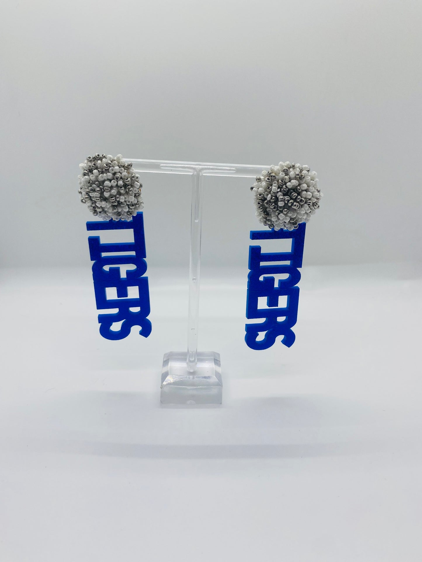 T-I-G-E-R-S Blue Earrings