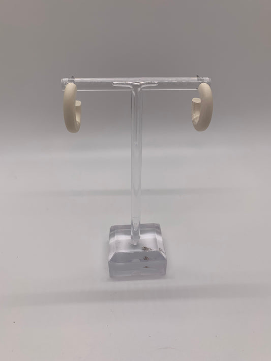 Small White Wooden Hoops