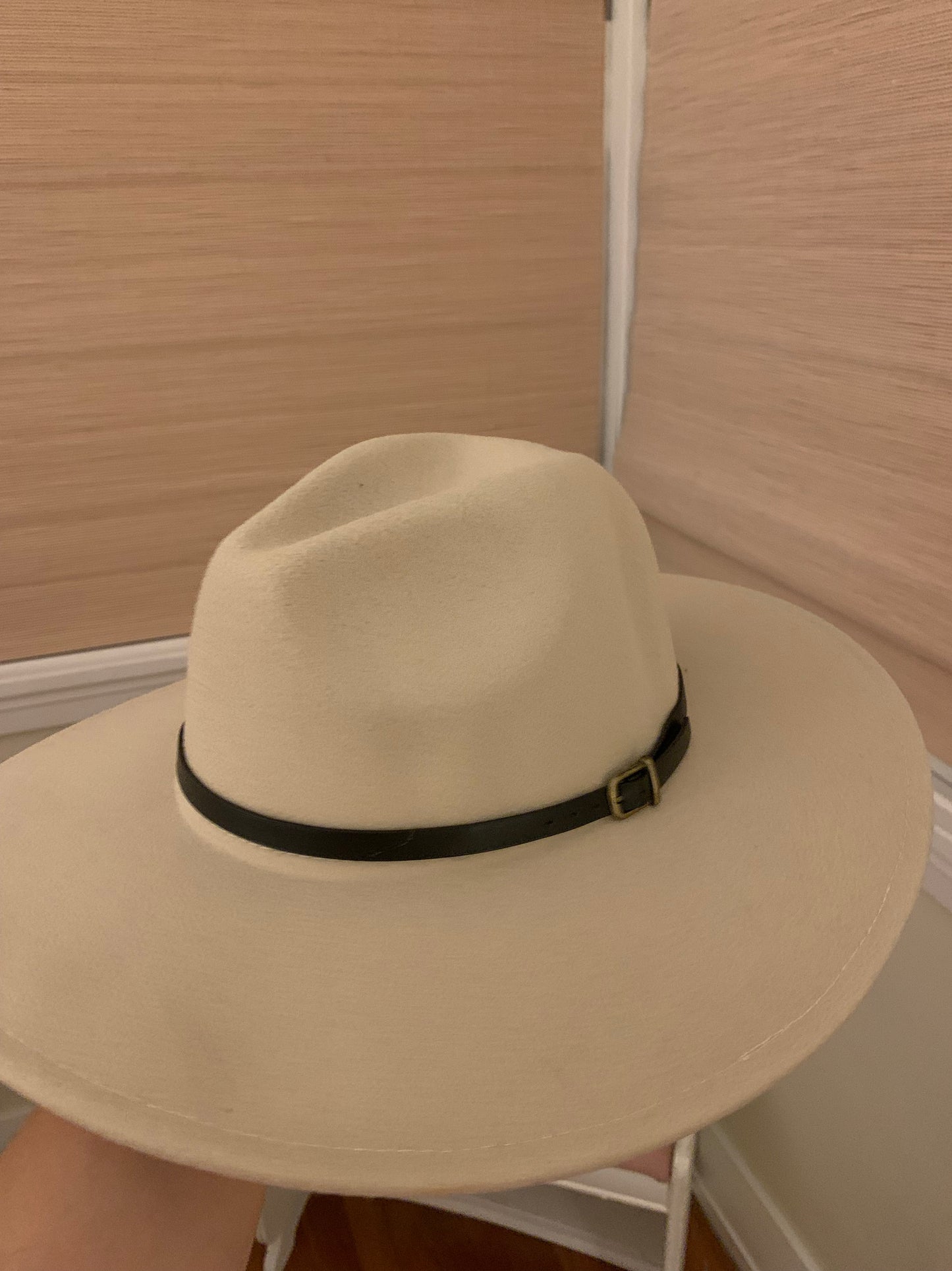 Beige Felt Hat