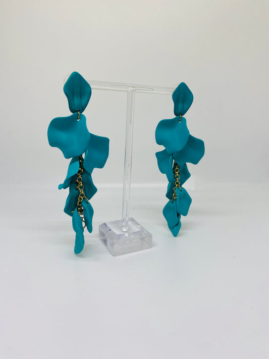 Teal Drop Earring