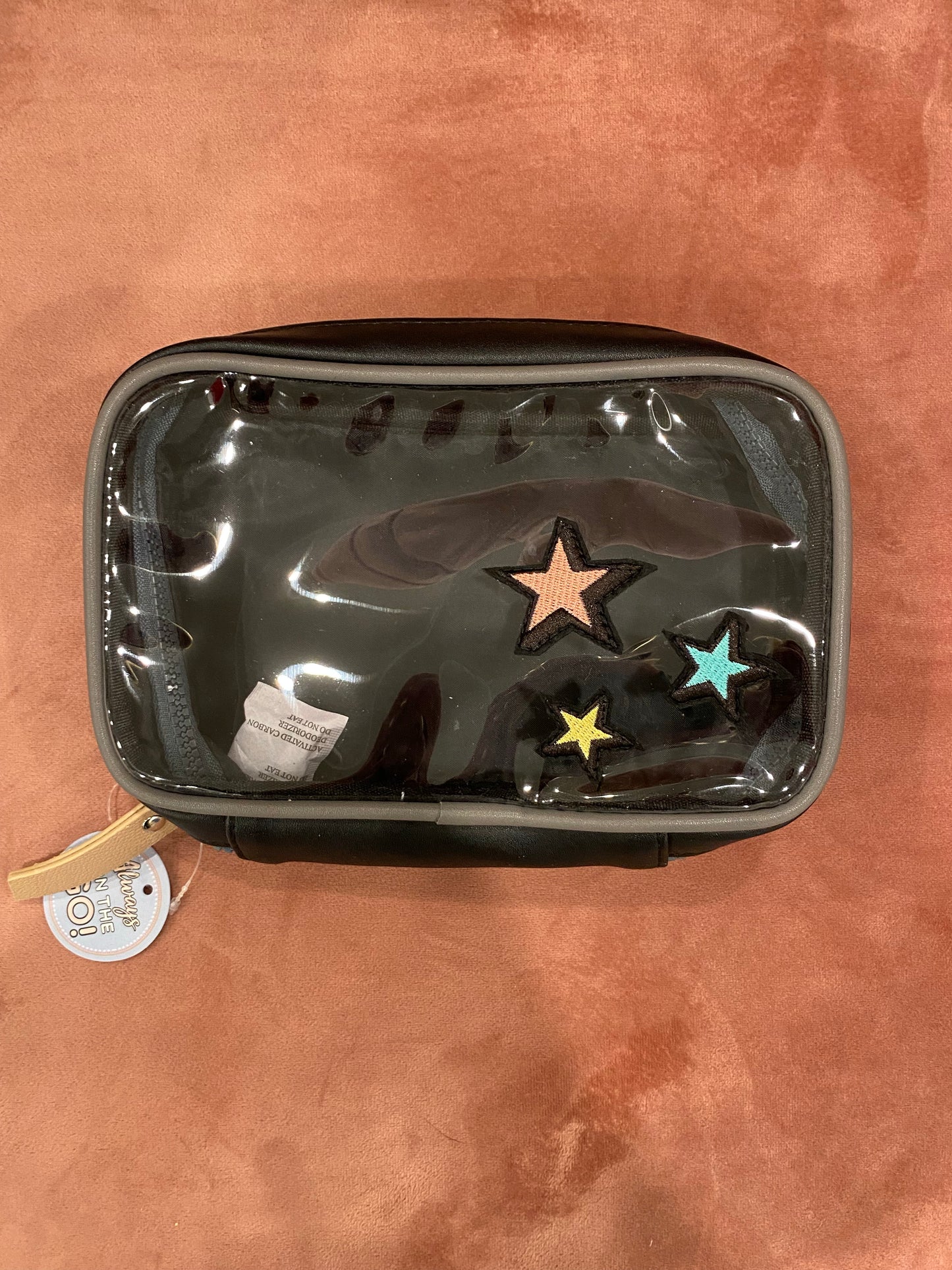 Black/Multi-Color Star Tech Bag