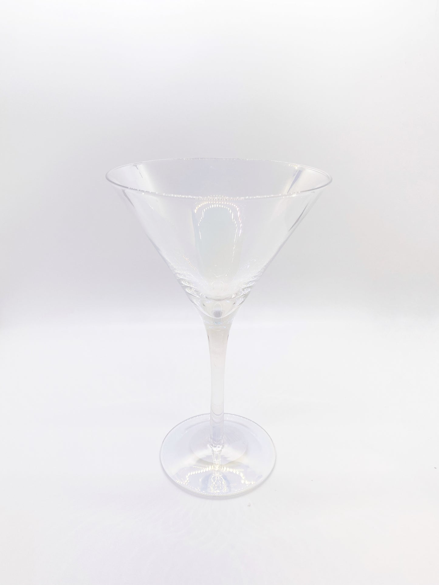 Iridescent Mid-Century Martini Glass