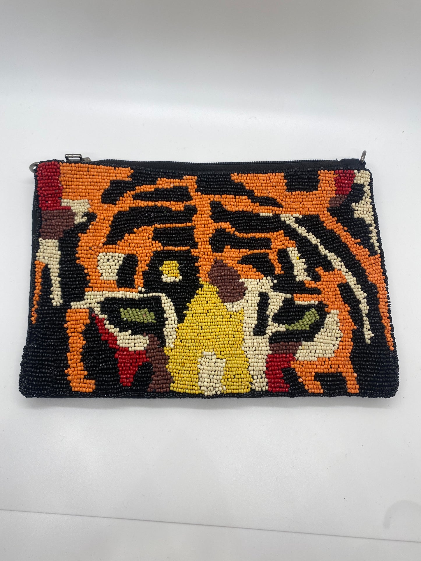 Tiger Face Beaded Purse