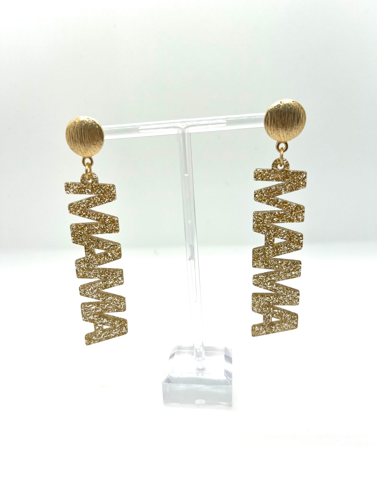 Mama Acrylic Earrings