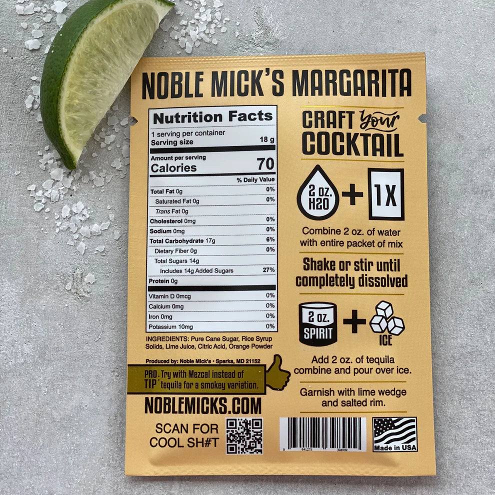 Noble Mick's Single Serving Craft Cocktails