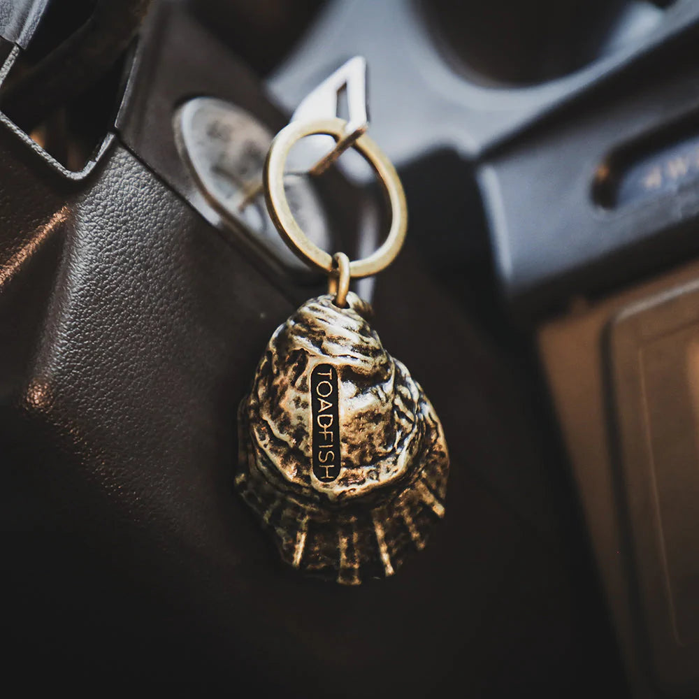 Toadfish Oyster Shell Conservation Keychain