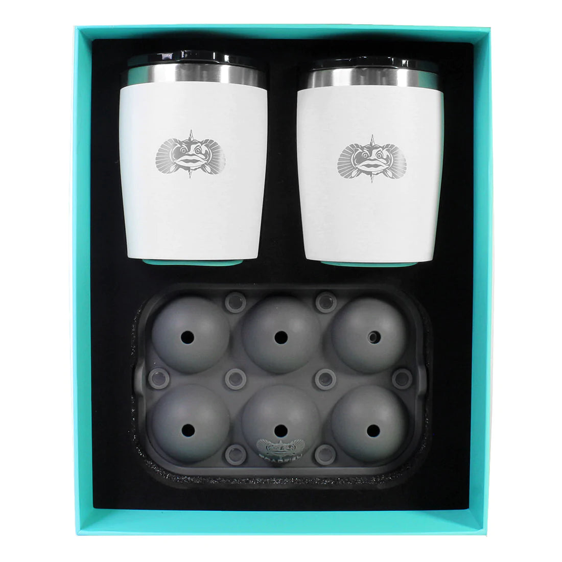 Toadfish White Non-Tipping 10oz Rockers Tumbler Gift Set