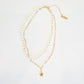 White Shell Star Beaded Necklace