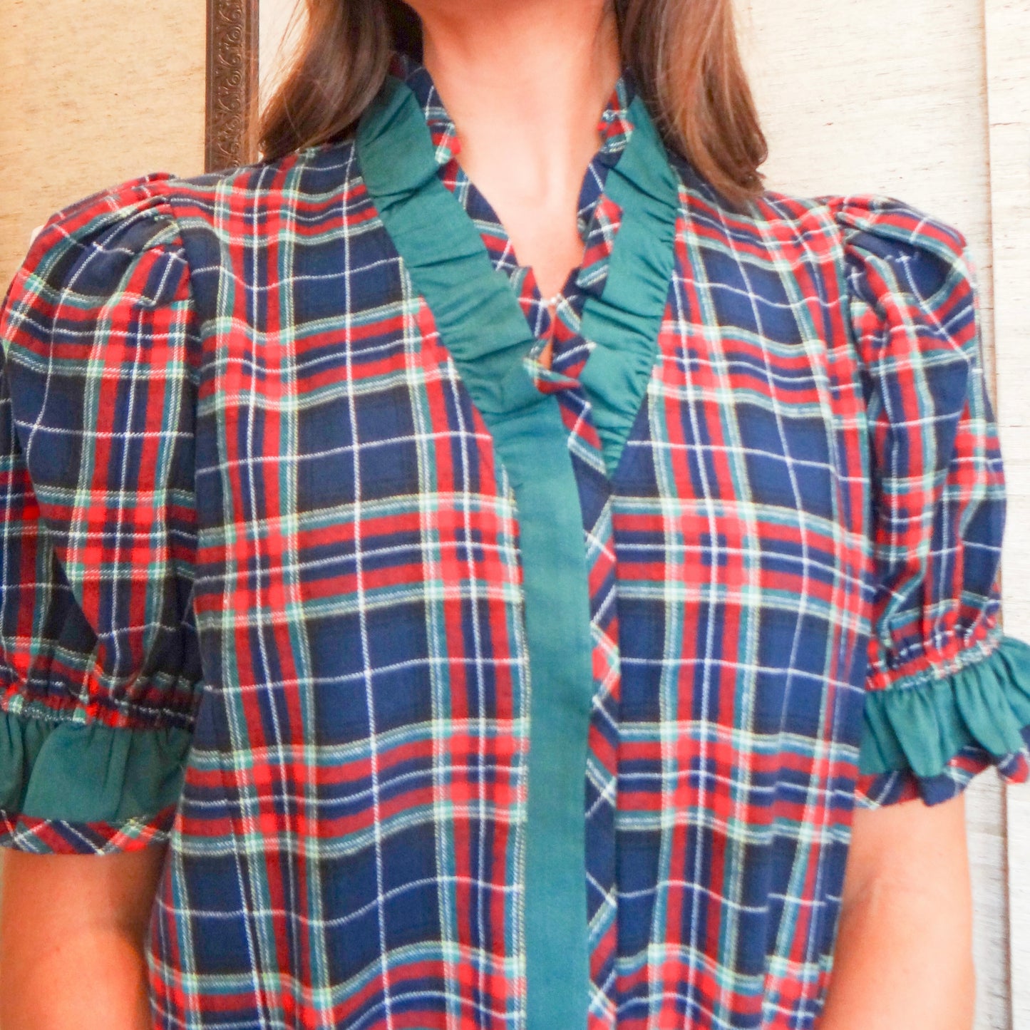 Feeling Festive Plaid Top