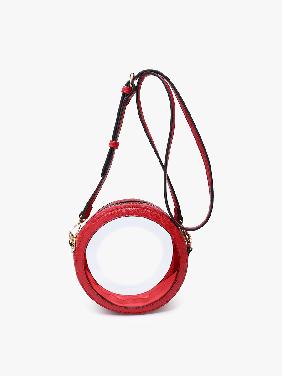 M2440CR Clear Circular Women's Crossbody Bag: Navy
