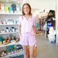 Pink Pinstripe Sleep Shorts