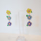 Buttercup Blooms Enamel Earrings