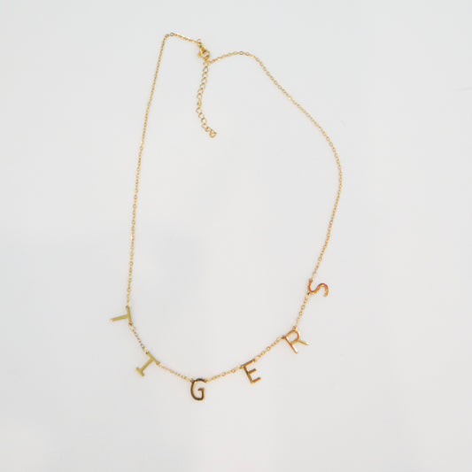 TIGERS Gold Charm Necklace