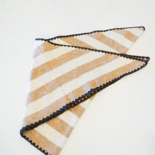 Oatmeal Creme Triangle Scarf