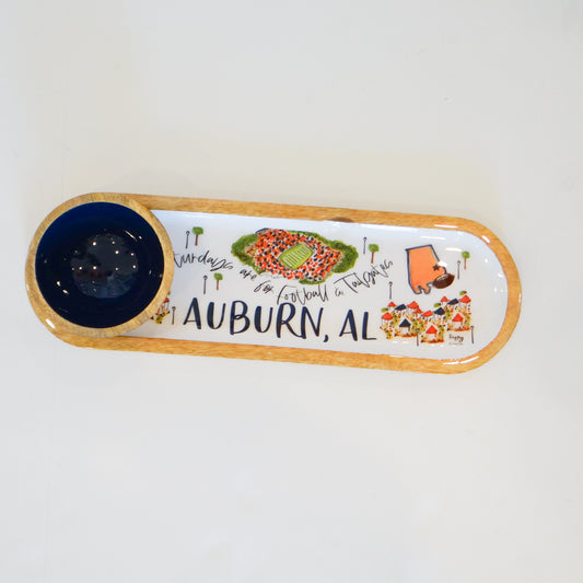 Auburn, AL Tailgate Tray & Bowl Set