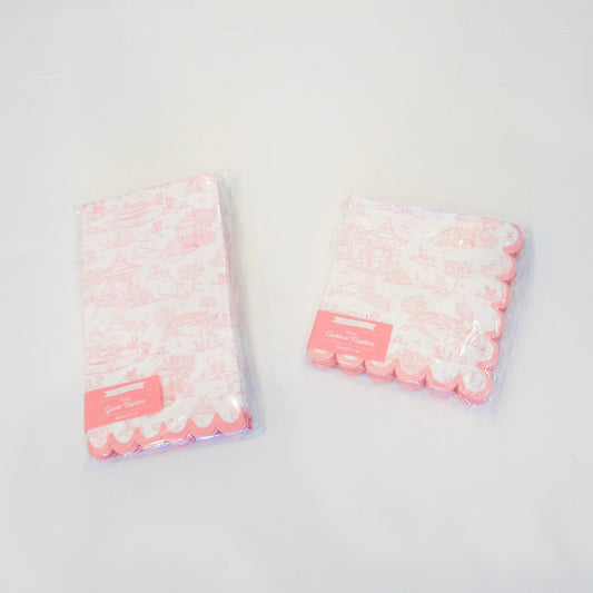 Pink Animal Toile Napkins