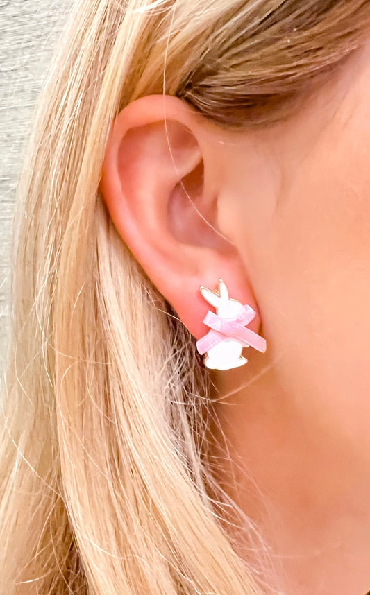 Distinguished Bunny Stud Earrings