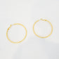 Glitter Gold Hoops