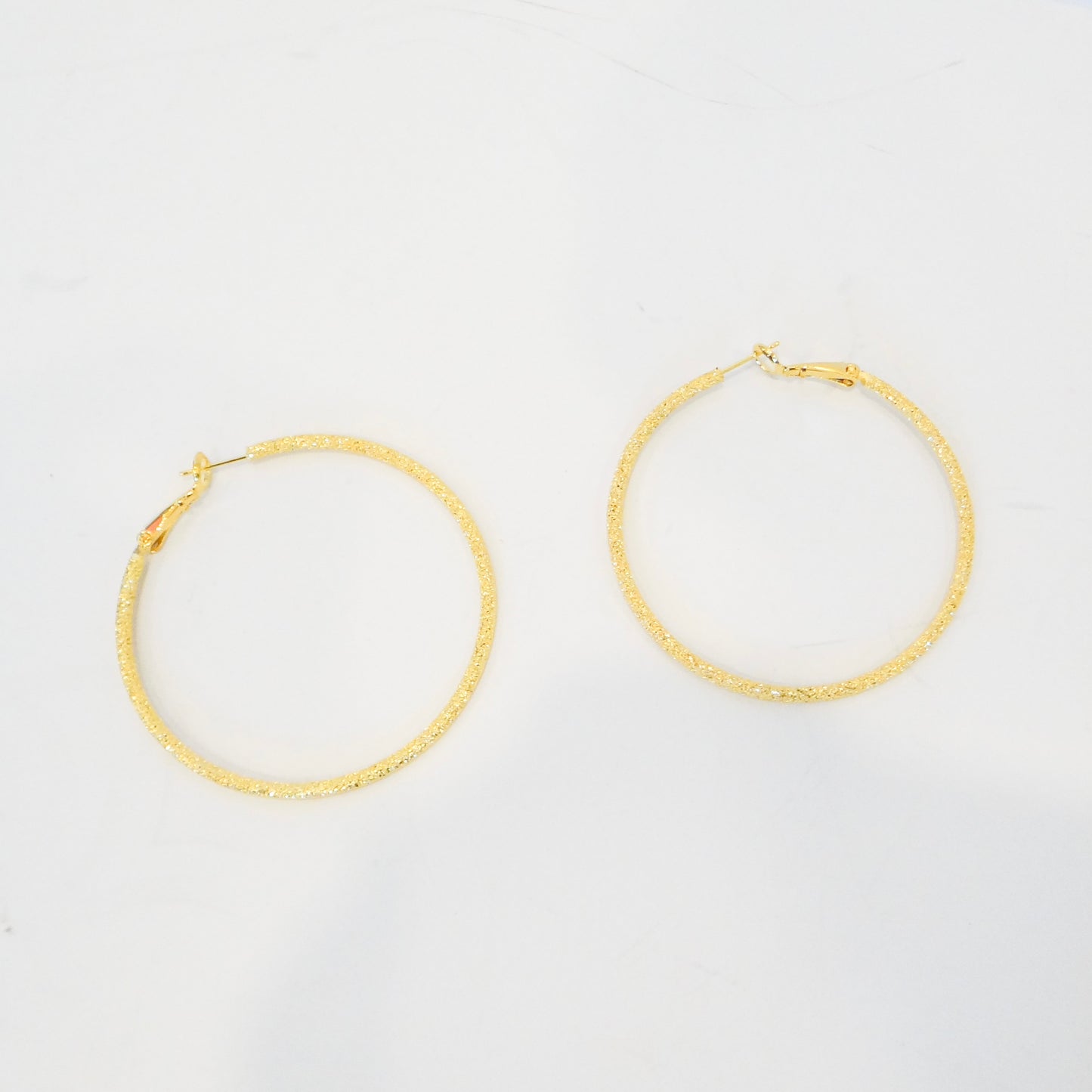 Glitter Gold Hoops