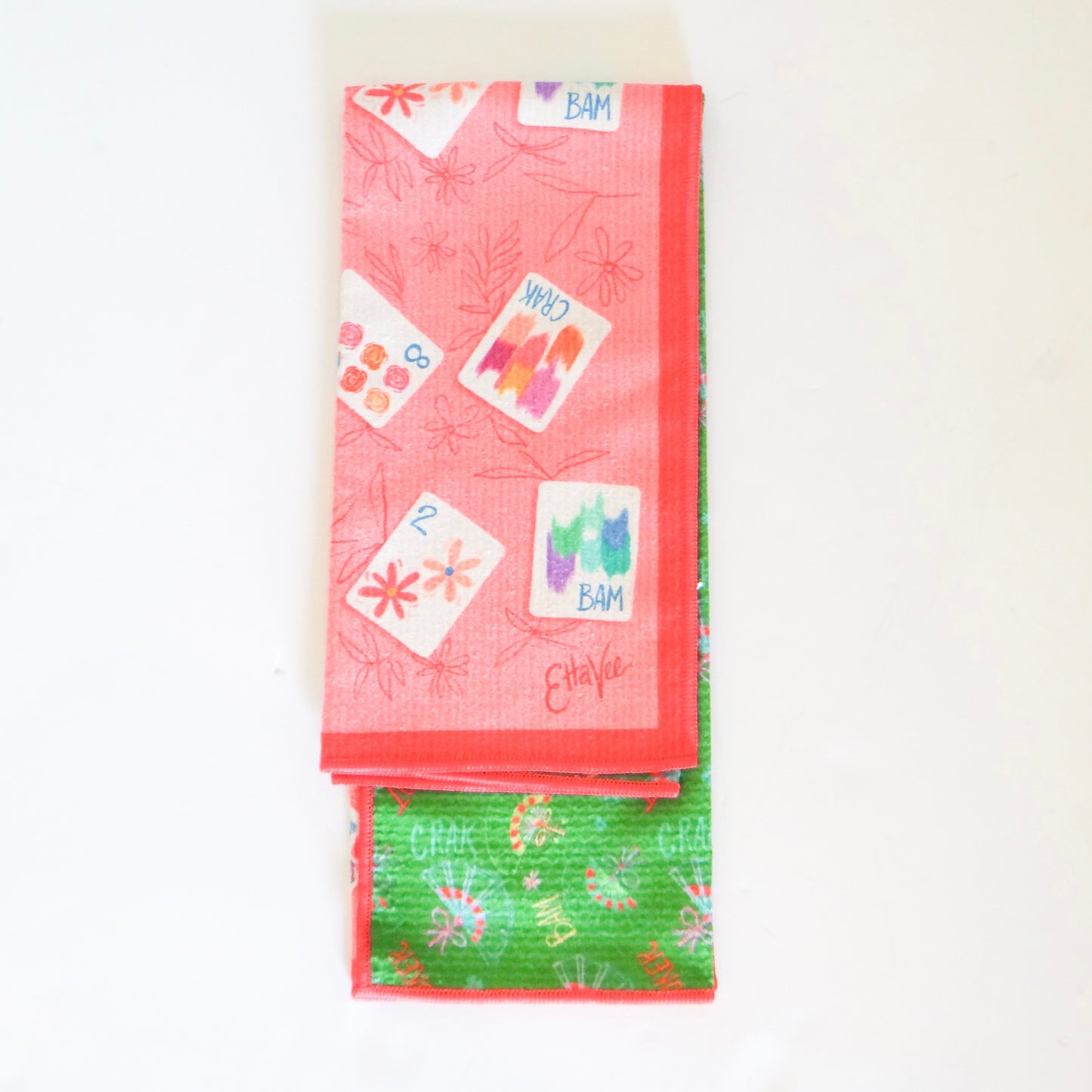 Bonjour Mahjong Tea Towel