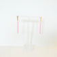 Pink Linked Bar Earrings