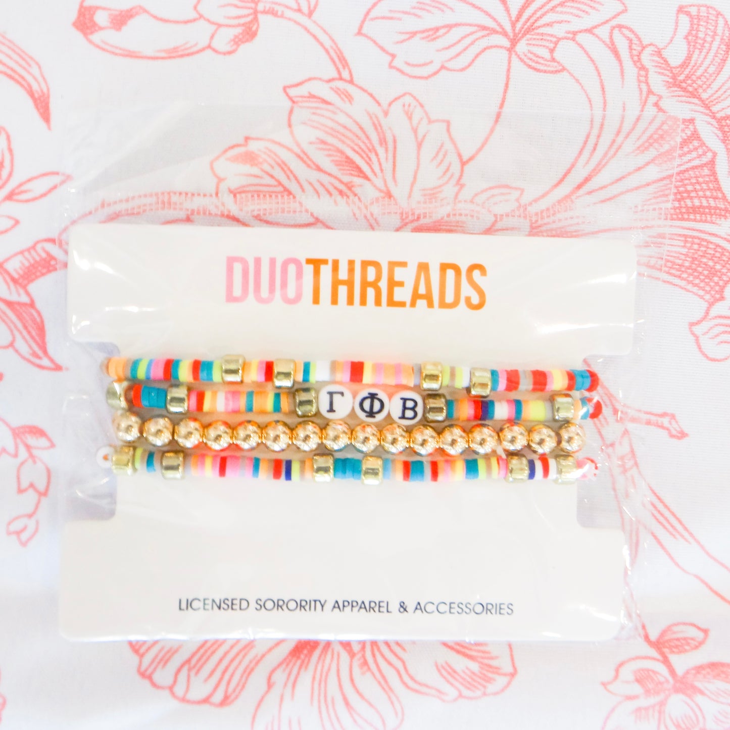 Sorority Beaded Stack Bracelet Set