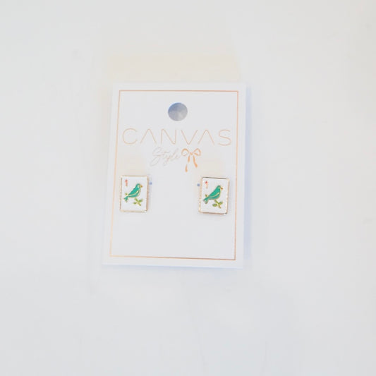 1 Bam Bird Studs