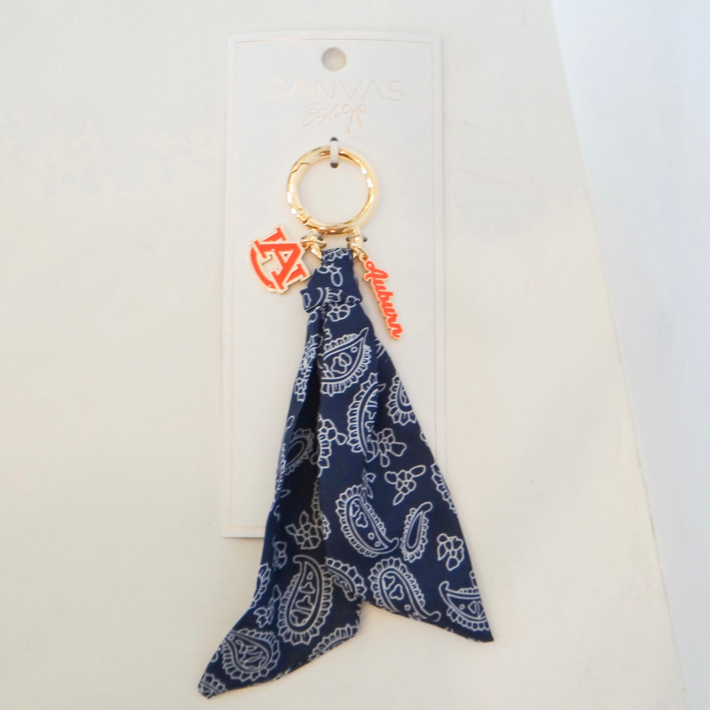 Auburn Bandana Bag Charm