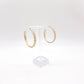 Gold Arrow Hoops