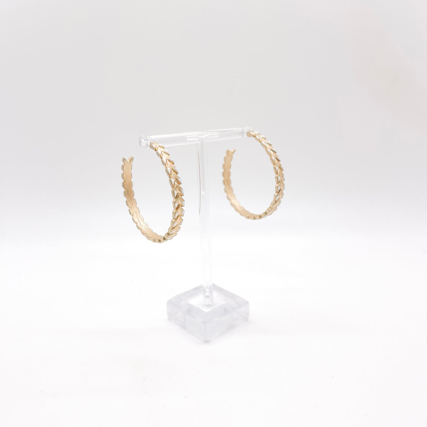 Gold Arrow Hoops