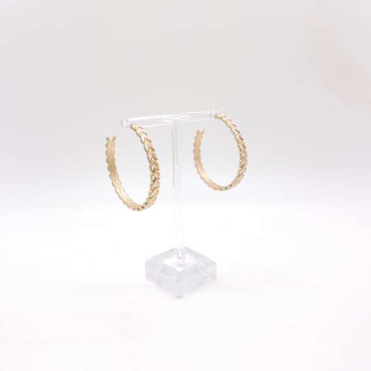 Gold Arrow Hoops