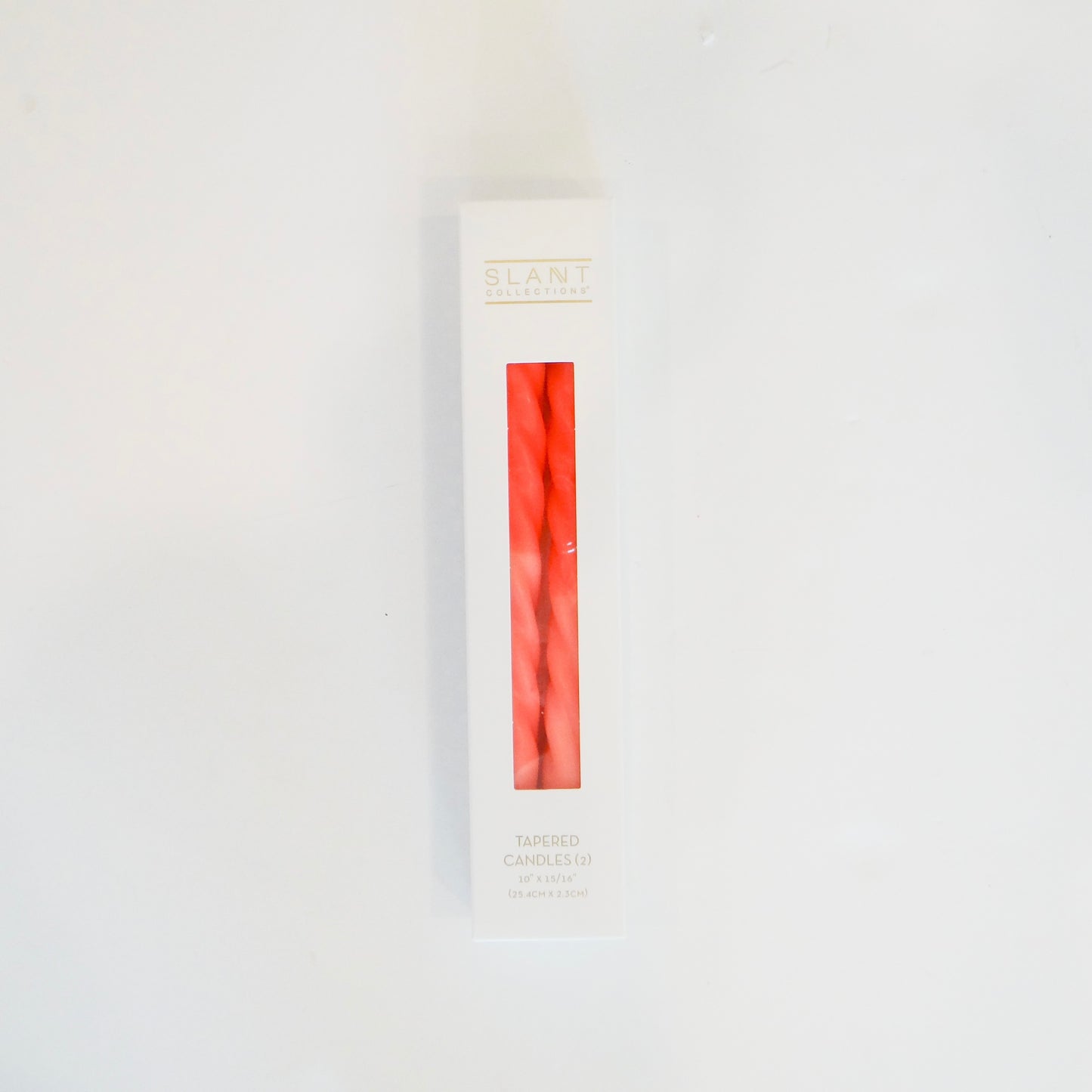 Red and Pink Twisted Taper Candles