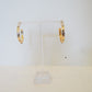 Studded Hammered Hoops