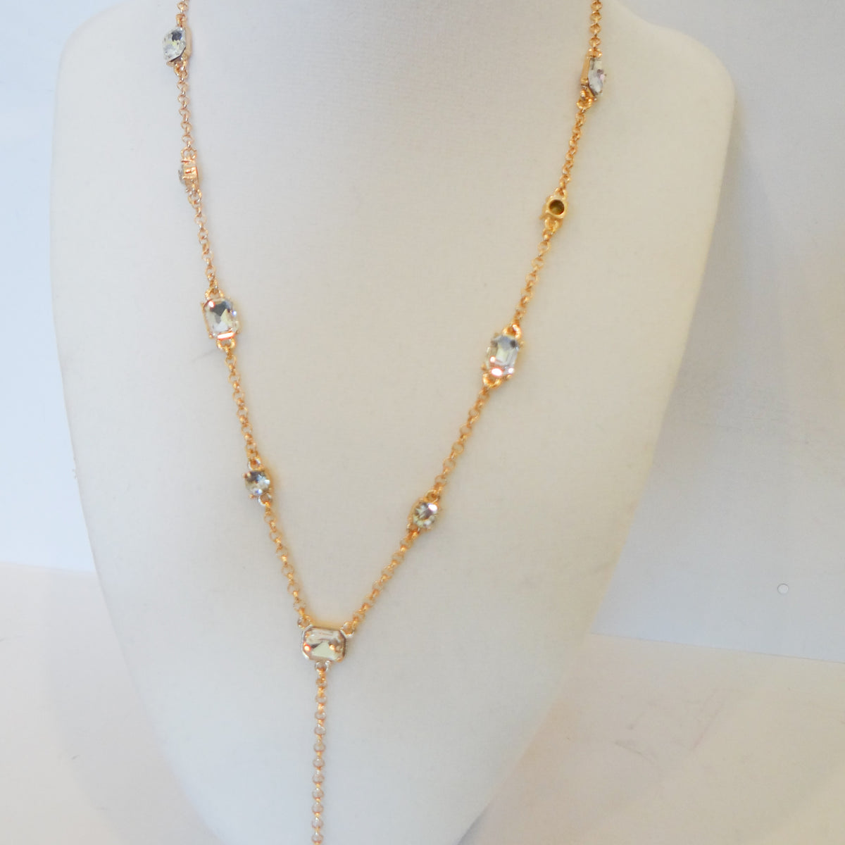 Gemstone Y Necklace