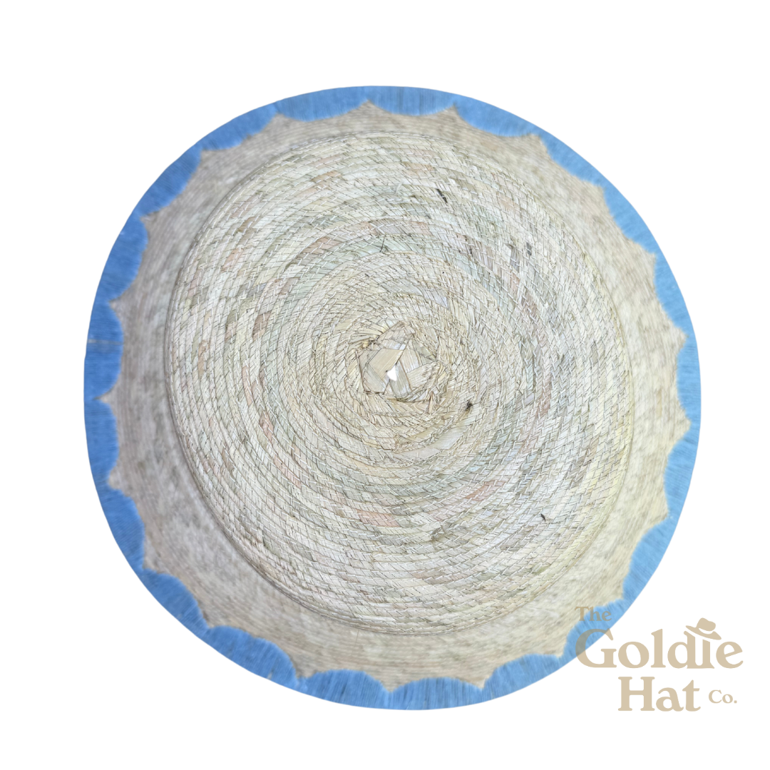 Blue Scallop Bucket Hat: Medium