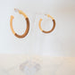 Mocha Gold Hoops
