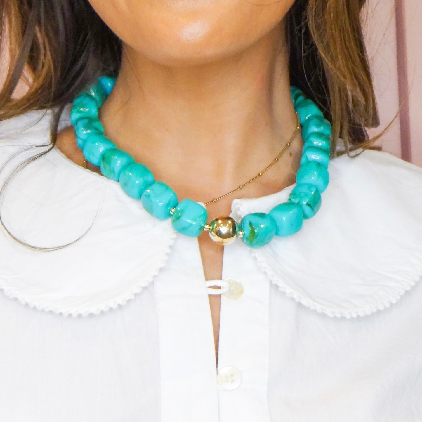 Golden Bauble Necklace