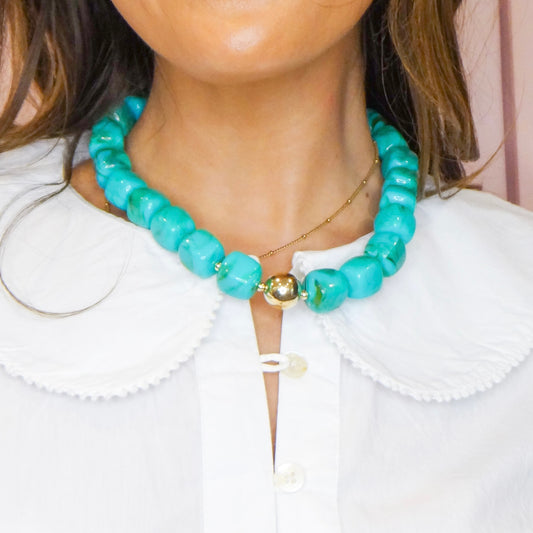 Golden Bauble Necklace