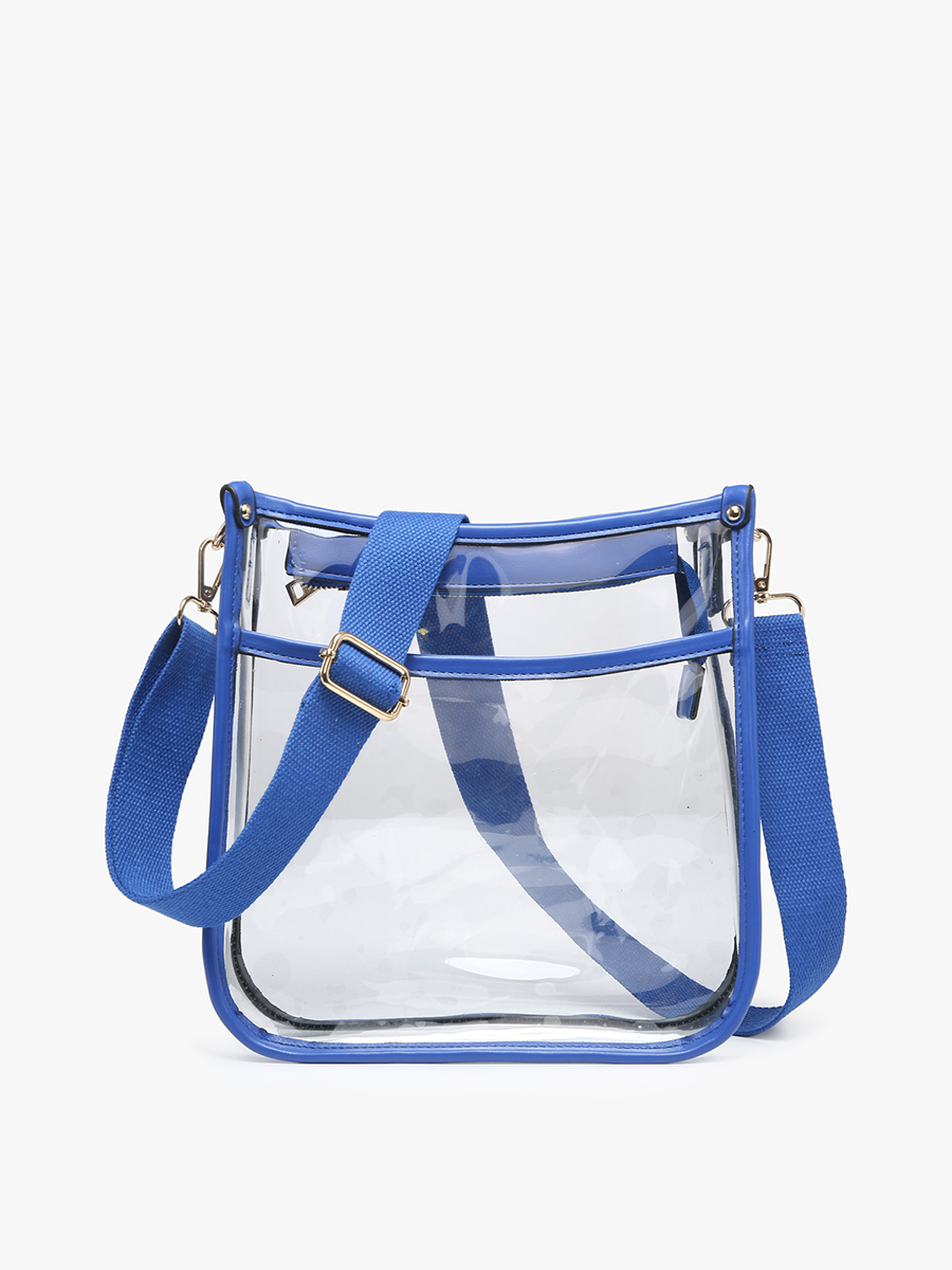 M2168CR Posie Clear Crossbody w/ Vegan Leather: Sand