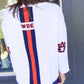 Auburn Power Stripe Sweater