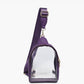 M2436CR Ellen Clear Sling Bag w/ Removable Guitar Strap: Taupe