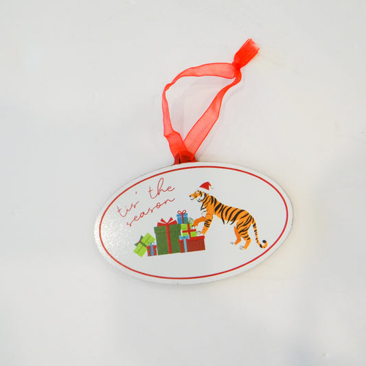 Tis The Season Tiger Wood Ornament
