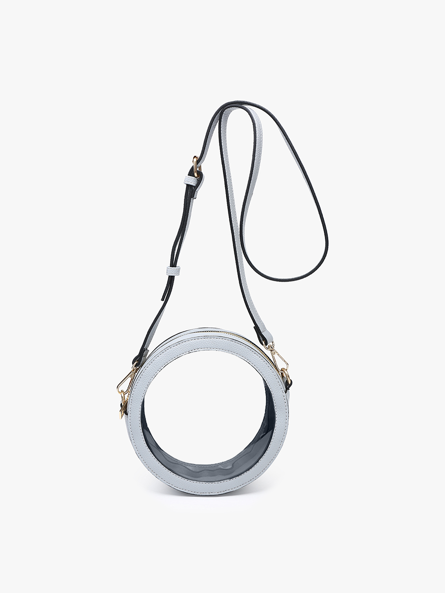 M2440CR Clear Circular Women's Crossbody Bag: Navy