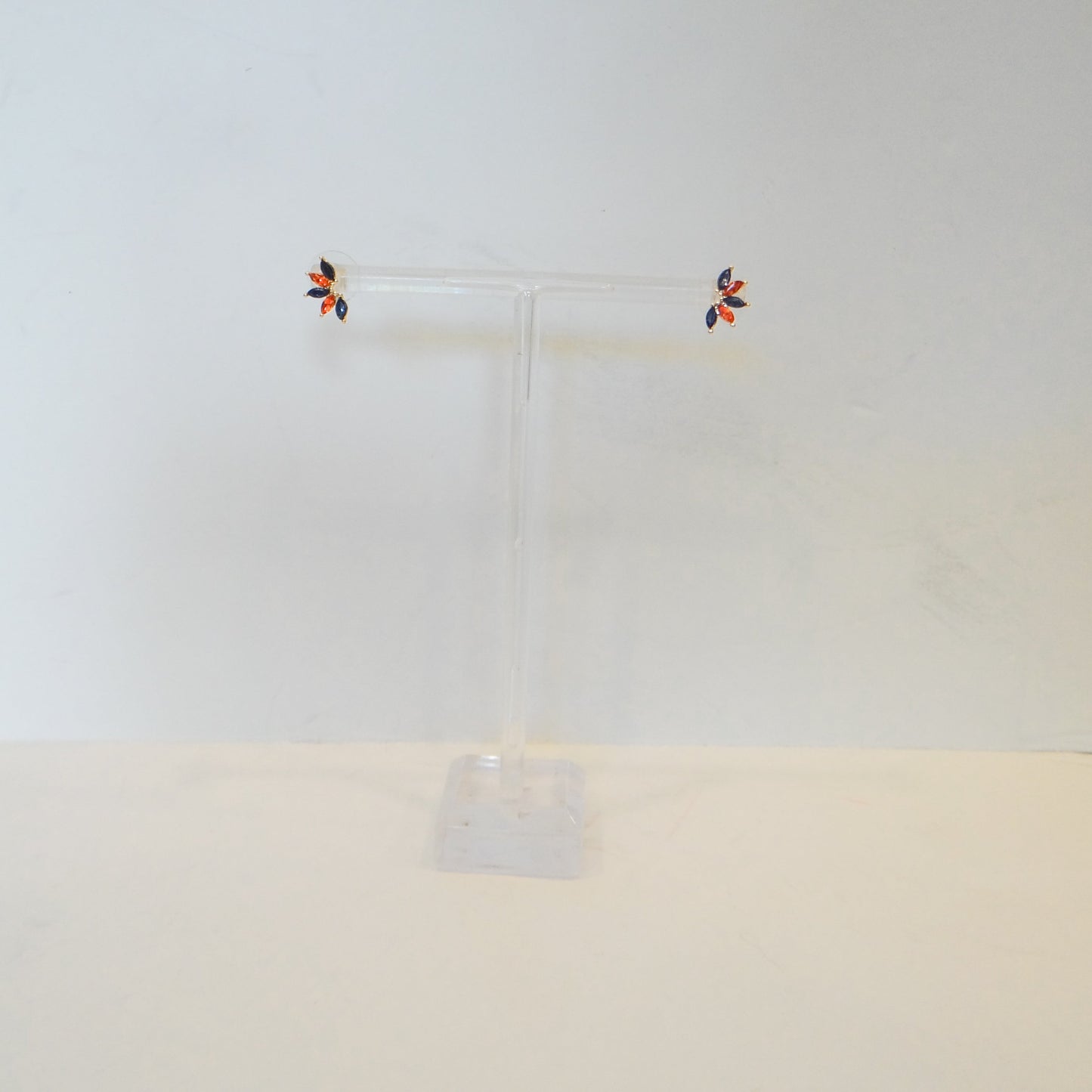 Jones Navy and Orange Earrings