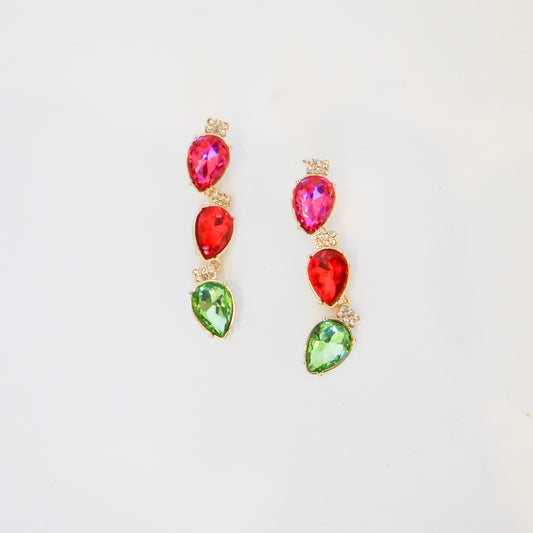 Christmas Light Bulb Dangle Earrings