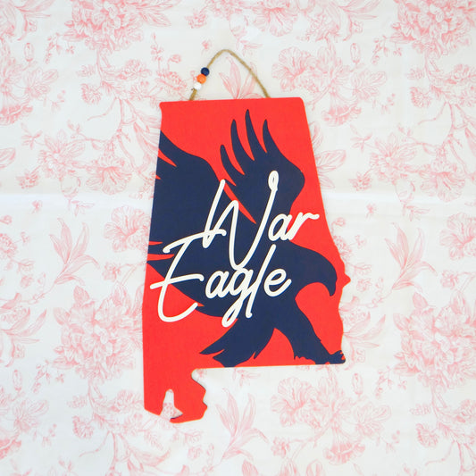 War Eagle Alabama Door Hanger